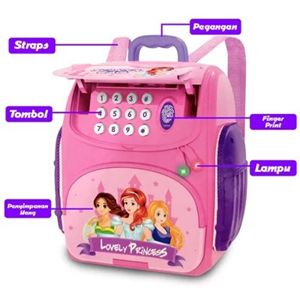 قلک مدل كوله پشتي رمزدار طرح LOVELY PRINCESS-اسباب بازی